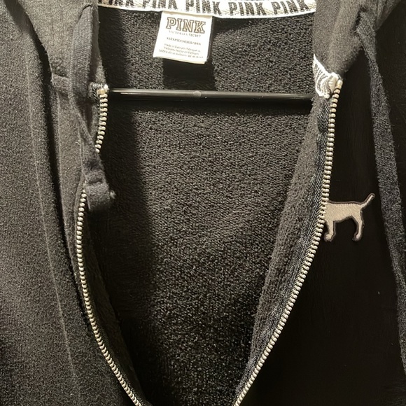 Pink vs black zip up hoodie XS - Picture 7 of 9